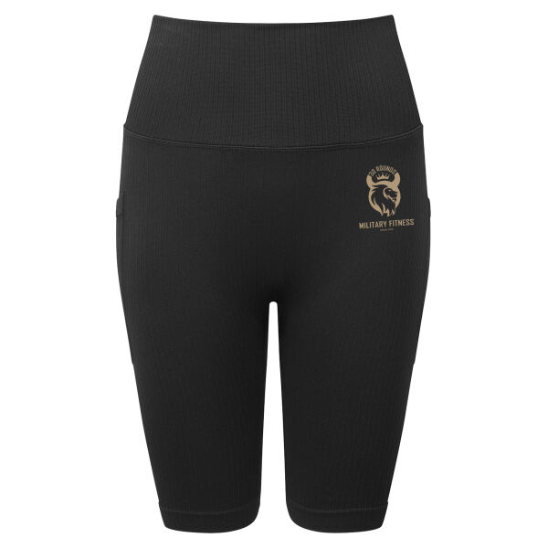 30 Rounds Military Fitness  - Women’s Ribbed Seamless '3D Fit' Cycle Shorts Thumbnail